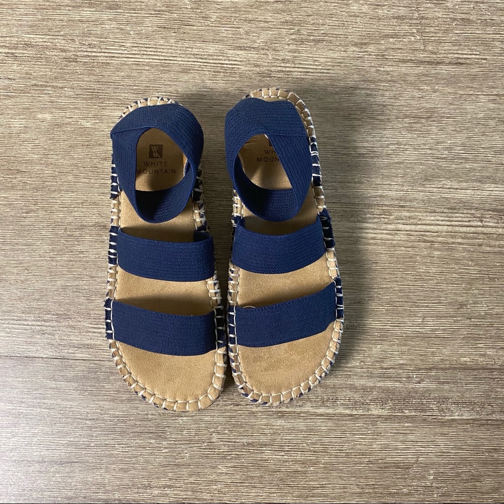 White Mountain Kolton Navy Sandals - Picture 2 of 5